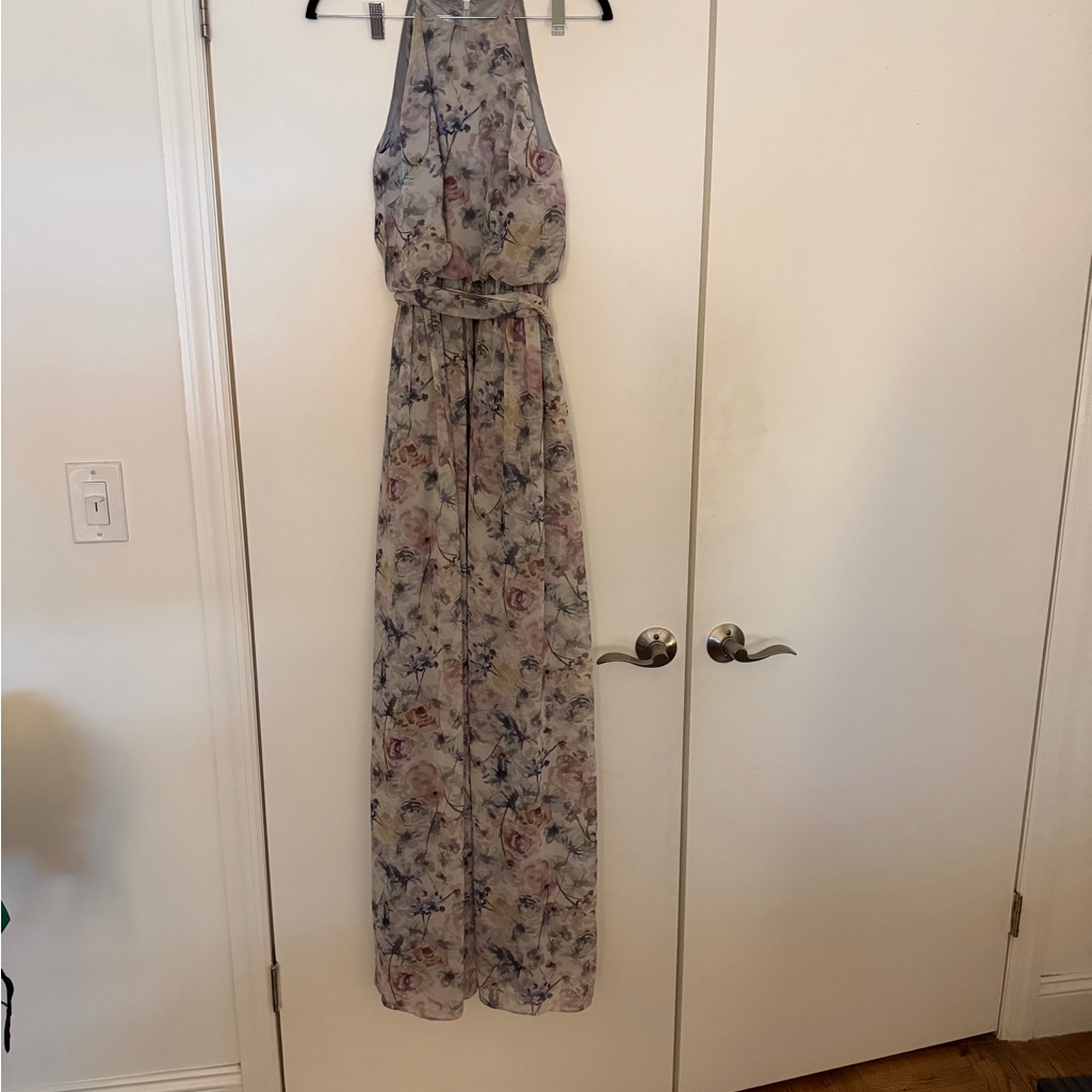 Nwt Donna Morgan Multicolor Floral Maxi Dress